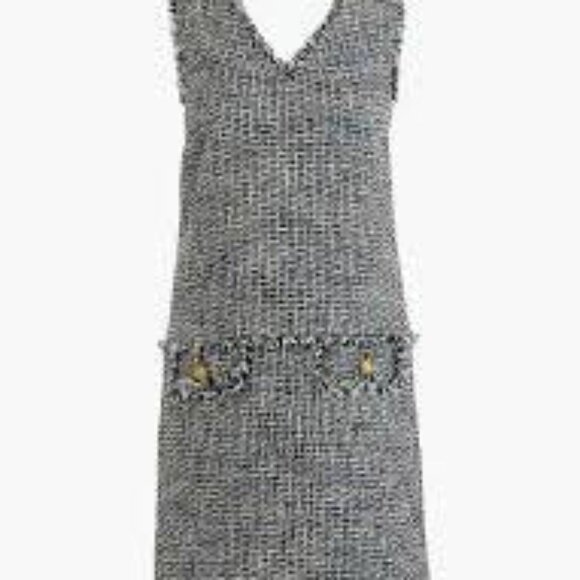 J Crew V-Neck Fringe Sheath Dress size 14 - - Picture 4 of 4